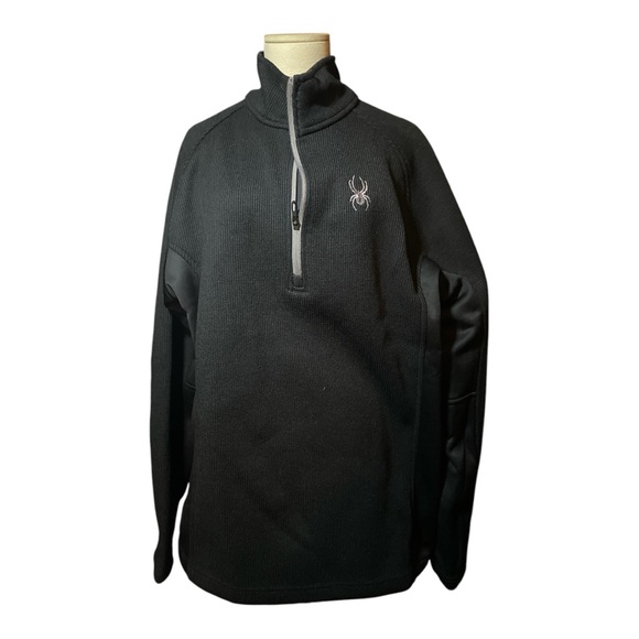 Spyder Men's Outbound Black Half Zip Jacket - Size XL - Picture 6 of 7